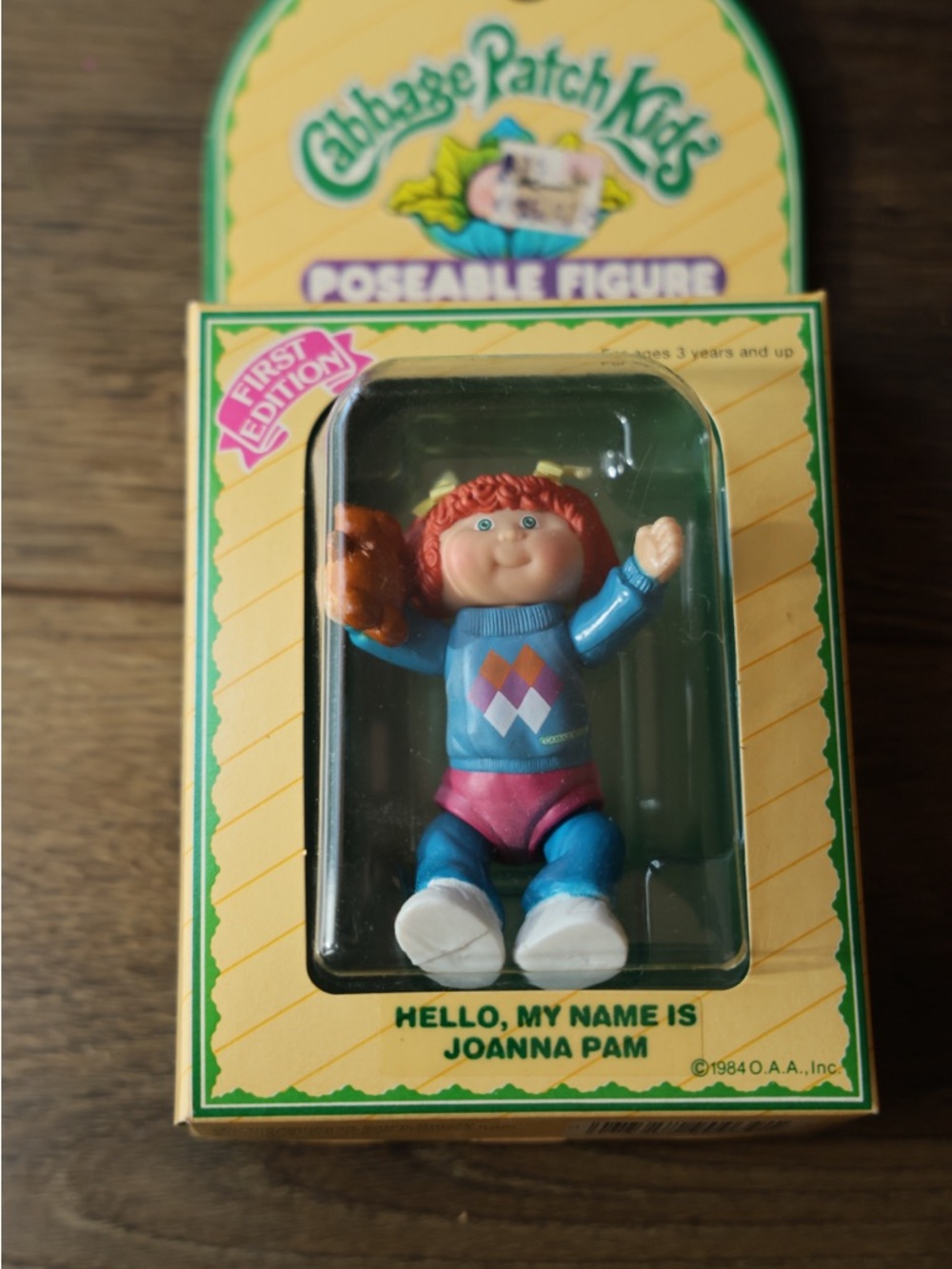 Vintage Cabbage Patch Kids Poseable Figure Joanna Pam 1984 First Edition NIB